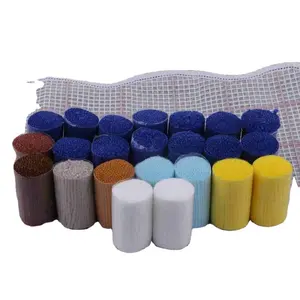 Kit Karpet Kait Kait Beruang Tidur DIY, Karpet Bordir Teman Cantik Kartun Bantal Benang Rajut Belum Selesai Menjahit DIY