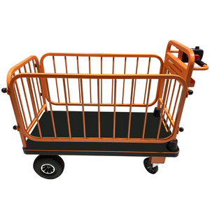High-Capacity Electric Four-Wheel Flatbed Truck Electric Hand Cart Warehouse Logistics Orchard Transport Cargo Handling <strong>Trolley</strong> - Product Image 6