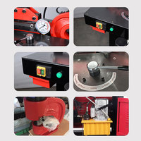 Nouveau Design Dhy-200 Trois-en-un Hydraulique Busbar Cintrage Coupe Poinçonneuse Cuivre Busbar Machine De Traitement