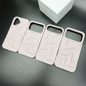 Ins thiết kế đặc biệt cho <span class=keywords><strong>iPhone</strong></span> 17 Pro Max trường hợp nước gợn mềm TPU ba chiều mô hình bao gồm Matte 17air trường hợp điện thoại - Product Image 4