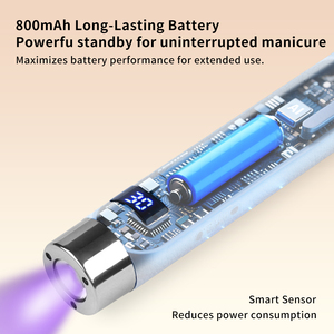 SNRQI Hot Supplier Nail Equipments 10s Cure Gel Nails Polish 2025 New Arrivals G1 Ai Smart <strong>Uv</strong> Led Nail Lamp 1H Cordless <strong>Uv</strong> Lamp - Product Image 4