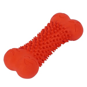 Jouet à mâcher interactif et amusant pour chien, écologique, résistant à la tranchée des dents, en caoutchouc sûr pour le nettoyage des dents, coloré - Product Image 5