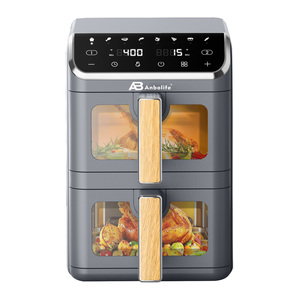 Anbolife <span class=keywords><strong>Friteuse</strong></span> à air double panier 2,5+2,5L avec fenêtre et écran tactile numérique Freidora De Aire <span class=keywords><strong>Ninja</strong></span> - Product Image 1