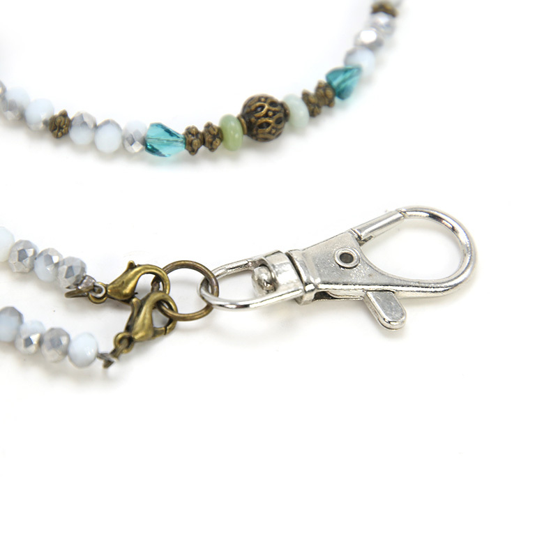 Porte-CARTE D'IDENTITÉ Lanière Perle Bijoux avec Coquille et Porte-clés pour la Fabrication DE Bijoux BRICOLAGE