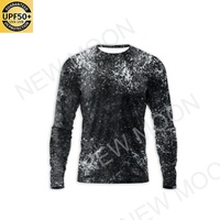 Camiseta de Manga Larga UPF50+ de Alto Rendimiento, Transpirable, Protección UV, Secado Rápido, para Senderismo, Pesca, Playa y Actividades al Aire Libre
