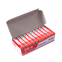 Agrafes métalliques Foska pour bureau, 1000 agrafes/boîte, sans bourrage, pointe biseautée, pour agrafeuse de bureau standard