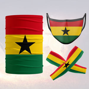 Venta al por Mayor de Gorras y Máscaras con Logotipo Personalizado de Ghana para Fanáticos del Fútbol, Impresión Digital a Color CMYK de Tamaño Personalizado - Product Image 6