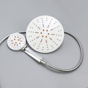 Customized <b>Pressurized</b> Handheld Shower Head Round Spray Rain Eco-Friendly Portable Model 2091 - Product Image 2
