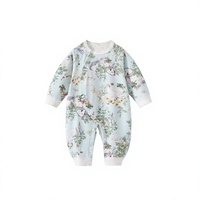 Vêtements pour bébés pour le printemps et l'automne, Combinaison à manches longues, Nouvelle combinaison en coton pour nouveau-né et vêtements de nuit