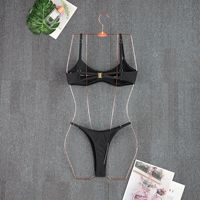 Traje de Baño Bikini TW 2026 de Nuevo Diseño, Sólido, con Cuello en U, Cintura Baja, para Bustos Pequeños, Sexy, de Dos Piezas, Conjunto de Bikini con Tanga para Mujer