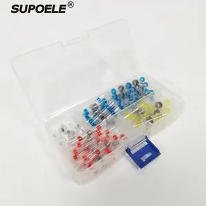 50PCS/Box Waterproof IP67 Seal Connectors heat shrink Solder Sleeve Tube seal wire splice butt terminals Connector