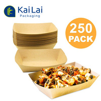 Wegwerp Biologisch Afbreekbare Voedselcontainer 3lb Fruitpapieren Bootbakken