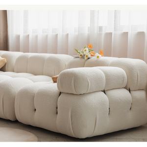 Ensemble de canapé de salon en velours design italien de haute qualité canapé de meubles canapé modulaire en tissu ottoman - Product Image 5