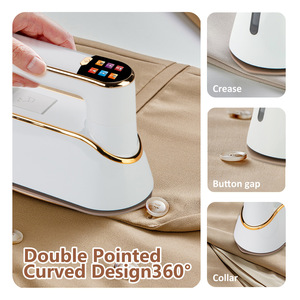 Ferro da Stiro a Vapore Portatile da 1300W con Serbatoio da 110ML, Mini Ferro da Stiro LCD per Viaggi e Uso Domestico, <span class=keywords><strong>Stiratura</strong></span> a Secco e a Vapore - Product Image 5