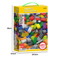 Ensemble de jouets de construction en briques 500/1000 pièces, jouets éducatifs classiques pour enfants, STEM, Juguetes, construction DIY pour enfants, blocs à petites particules