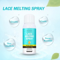 Spray fixant naturel à base de plantes pour perruques et extensions capillaires - Tenue forte, tenue extra forte, formage naturel, spray fondant pour filles