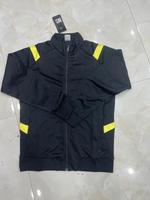 OEM ODM 100% Poliester Jaket Latihan Sepak Bola Lengan Panjang Slim Fit Resleting Seperempat Atasan Pemanasan Pakaian Olahraga Tim Sepak Bola Kustom