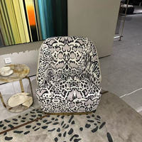 Meubles de salon de style moderne, adaptés à l'hôtel et à la maison, fauteuils en cuir italien de luxe