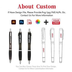 Stylo publicitaire personnalisé avec logo d'entreprise imprimé sur le corps du stylo, fabrication sur mesure - Product Image 2