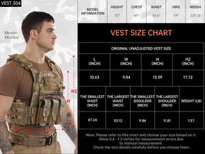 تلاعب الصدر التكتيكي المقاوم للماء نظام وحدات قتالية للصيد في الهواء الطلق - Product Image 2