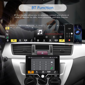 Podofo Single Din Car MP5 <b>Player</b> Car Stereo 7 Inch Touch Screen Wired Carplay Android Auto EQ BT FM <b>USB</b> Type-C Radio - Product Image 3