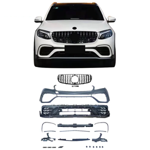 ชุดแต่งพลาสติกใหม่ CARWORLD สำหรับ Benz GLC260L/GLC300L ปี 2015-2019 กันชนหน้า/ดิฟฟิวเซอร์หลัง/ลิปอัพเกรด - Product Image 1