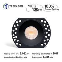 TP01AR1 Cadre de downlight sans bordure en aluminium pour accessoires GU10