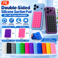 Jinke – Tapis antidérapant en silicone double face à ventouse pour téléphone, idéal pour voiture, bureau, salle de bain, mur – Réutilisable – 24 ou 40 pièces – Vente en gros