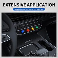Interrupteur à bascule lumineux pour véhicule automobile, marine, homologué 12V 20A ON/OFF, 3 broches, mini-interrupteur SPST éclairé par LED
