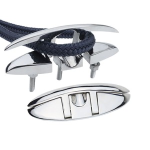 เสากั้นเรือแบบขันสกรูพร้อมขาตั้งแบบพับเก็บได้ ขัดเงาสำหรับใช้งานทางทะเล - Product Image 6