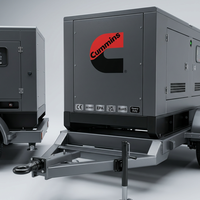 Cummins 40kW 50kVA 44kW 55kVA Schallgedämpfter Leiser Dieselgenerator mit ATS 3-Phasen 400V für Schule Büro Bauernhof Zuhause EPA CE EAC