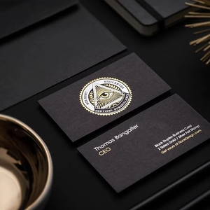 Kartu nama kertas seni dengan logo warna-warni custom, cetak ucapan terima kasih berkualitas tinggi untuk promosi - Product Image 5