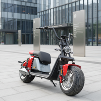 Moto électrique Citycoco 2000W avec pneus larges, scooter électrique pour adultes conforme aux réglementations routières locales