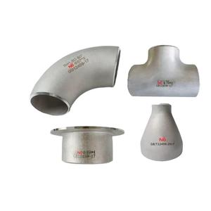 Hợp kim Titan gr1gr2 và Niken 6 ASME ANSI b16.9 90 độ khuỷu tay bằng TEE giảm Đồng Tâm - Product Image 2