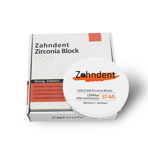 Zahndent più popolare blocco di <span class=keywords><strong>zirconia</strong></span> dentale 43% traslucenza <span class=keywords><strong>zirconia</strong></span> dentale blocco di ceramica prezzo - Product Image 2