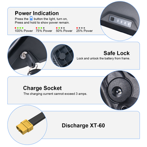 แบตเตอรี่ลิเธียม DE Stock Hailong 52V 20Ah สำหรับจักรยานไฟฟ้า ติดตั้งที่ท่อเบาะ ชาร์จได้ กันน้ำ IP65 ประสิทธิภาพสูง - Product Image 2