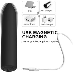 Mini bala vibrador 10 modos para punto G estimulación del clítoris <span class=keywords><strong>placer</strong></span> para mujer USB recargable juguete sexual masajeador Personal - Product Image 5