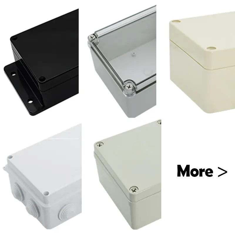 IP65 Chống Thấm Nước Nhựa Junction Enclosures Chất Lượng Cao Trường Hợp Điện Tử Tùy Chỉnh Cutout