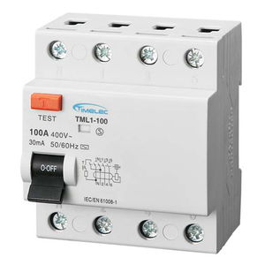 อุปกรณ์ป้องกันไฟรั่วชนิดแม่เหล็กไฟฟ้า A 3P+N 100A RCCB(RCD) TML1-100 - Product Image 1