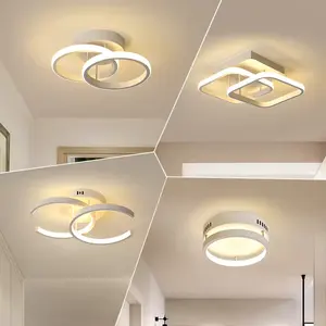 Plafonnier Led Moderne Allée Lampe Couloir Lumière Petit Lustre Plafonnier pour La Maison Salon