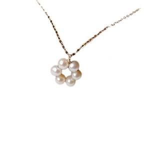 Collier de perles léger de luxe pour femmes avec chaîne de clavicule Superbe donuts Guirlandes de fleurs naturelles Nouveauté - Product Image 5