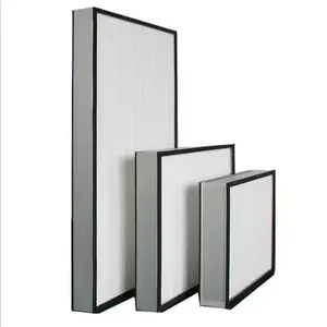 0,3 Mikron 99,99% h13 14 Hepa Luftfilter 24x48 tragbarer Hepa Filter für ffu mit Aluminium oder verzinktem Rahmen