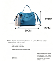 Sac à main en cuir véritable pour femme, élégant et luxueux, sac bandoulière grande capacité avec rabat, pour usage quotidien