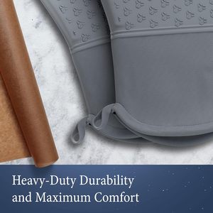 500 Degree Heat-Resistant Oven Mitts Extra Long Non-Slip Silicone Surface for <b>Cooking</b>/Baking/BBQ Kitchen <b>Pot</b> Holders - Product Image 5