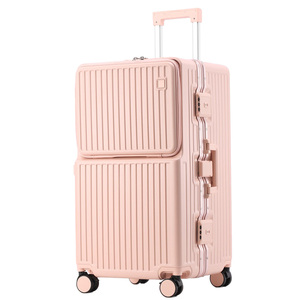 Valise de voyage grande capacité en ABS+PC avec serrure TSA, porte-gobelet et roues multidirectionnelles – Offre Spéciale - Product Image 1
