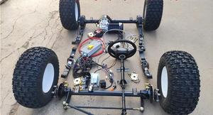 Ensemble complet d'essieu avant et moteur arrière pour voiturette <span class=keywords><strong>de</strong></span> golf électrique 3000W/4000W/5000W, 4 <span class=keywords><strong>roues</strong></span>, ATV, UTV, BUGGY - Product Image 2
