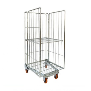 Aangepaste 500Kg Capaciteit Opslag Logistieke Metalen Draad Gevouwen Stalen Roll Container - Product Image 5