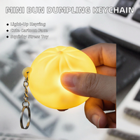 Porte-clés Mini Boulettes en Silicone Écologique, Jouet Squishy Anti-stress, Léger, Mignon, à Expressions Variées, Breloque de Sac Dessin Animé