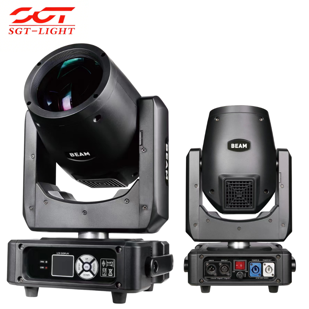 Powerful 230W Sound-Activated Moving Beam Light RGB IP33 Rated DMX512 Control X540/Y270 Scan Strobe Prism Effects 1-Year