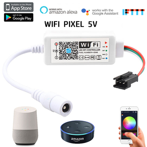 DC5V magie hause <span class=keywords><strong>wifi</strong></span> <span class=keywords><strong>spi</strong></span> <span class=keywords><strong>controller</strong></span> Für WS2812B sk6812 ws2813 sk9822 APA102 traum farbe führte streifen - Product Image 3